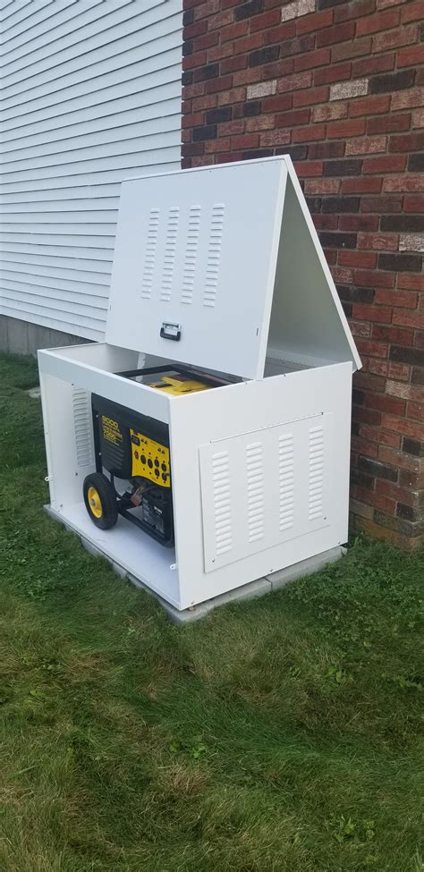 metal generator enclosure|metal enclosure for portable generator.